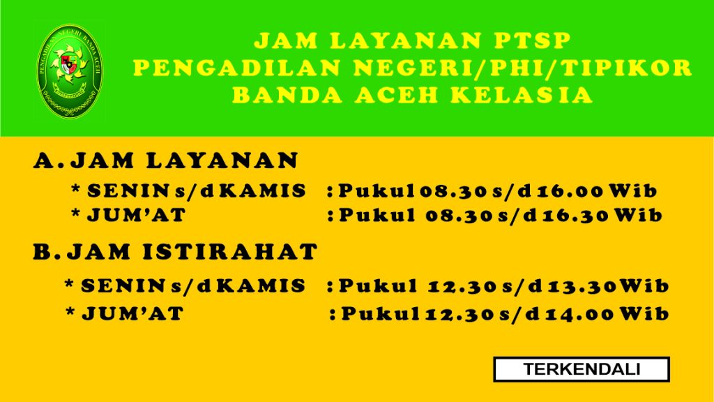 Jam Pelayanan PTSP